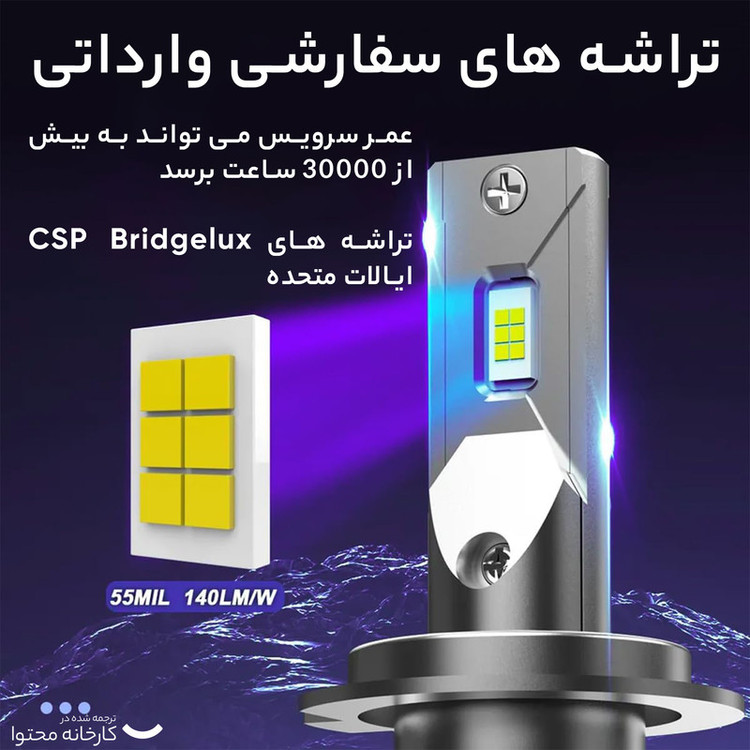 هدلایت کانپکس مدل M8 PRO پایه H7 بسته دو عددی